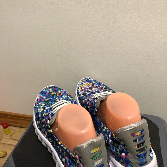 Zee alexis danielle Women’s multi Colorful Woven Sneakers Size 11.5 - Picture 9 of 15